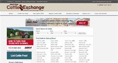 Desktop Screenshot of cattle-exchange.com