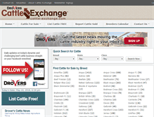 Tablet Screenshot of cattle-exchange.com